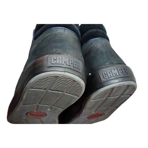 Camper High Top Leather Sneakers Black Men’s 41 | K300159 Zip Lace Casual Shoes - Picture 11 of 16